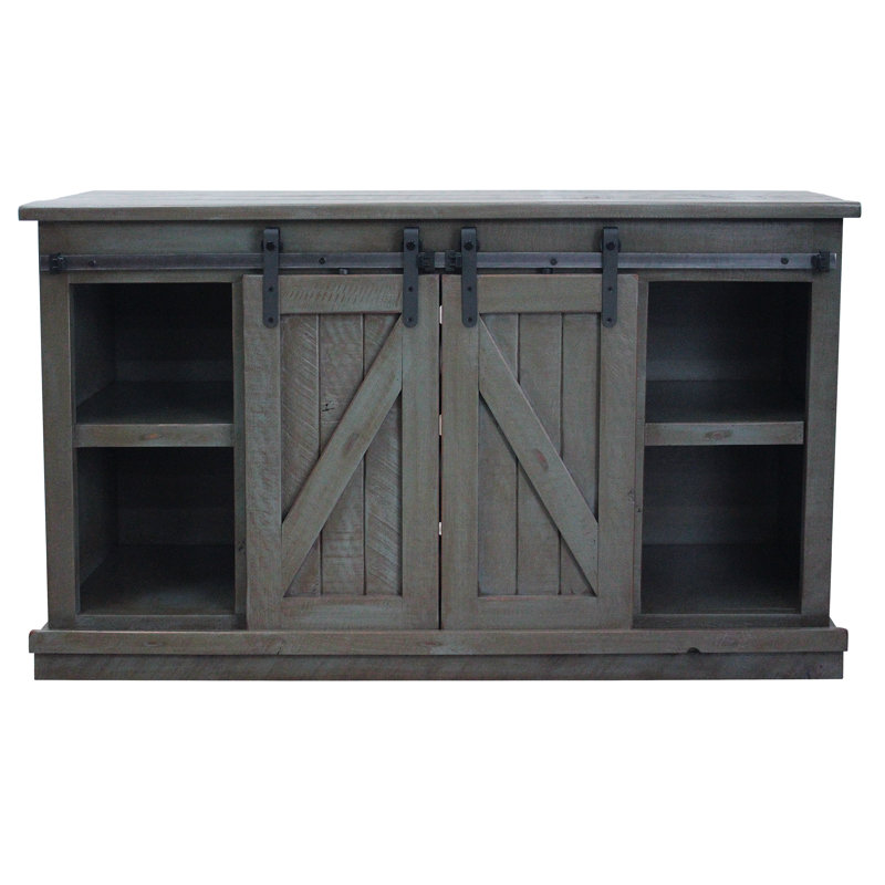 Gracie Oaks Mihika Solid Wood TV Stand for TVs up to 65" Wayfair